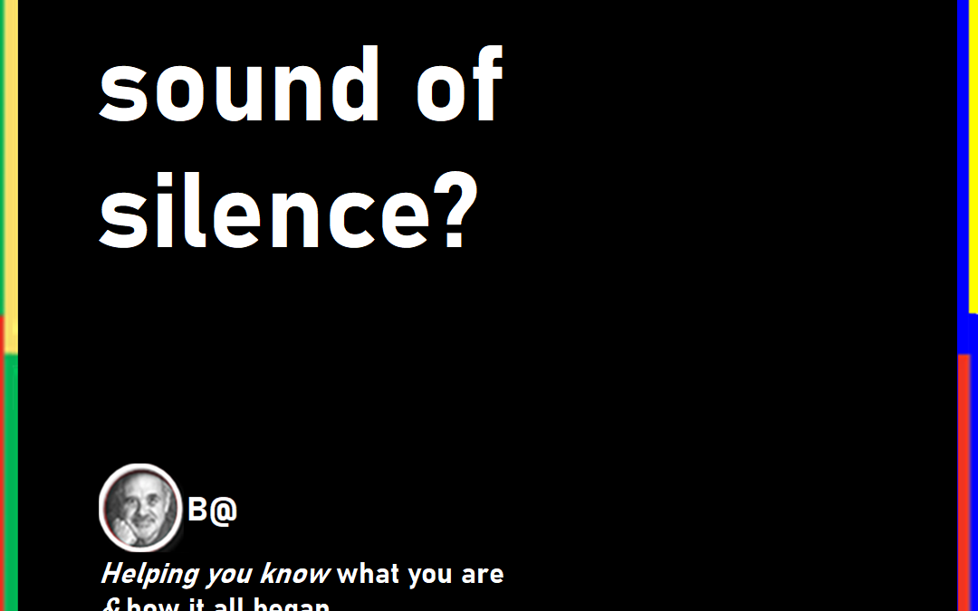 The sound of silence?