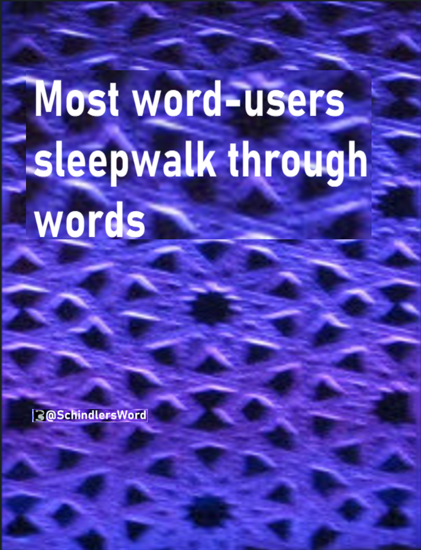 Sleepwalk through words